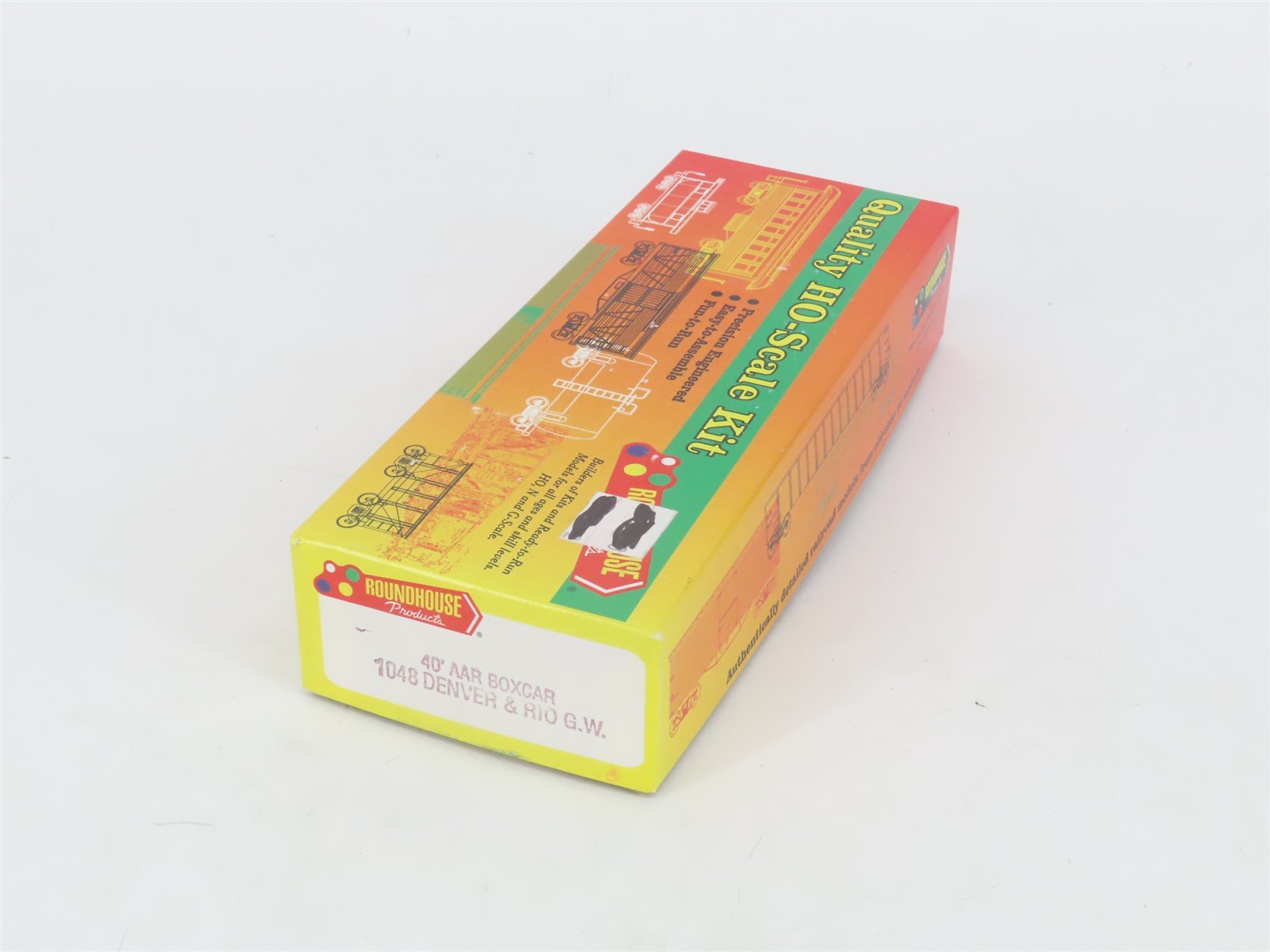 HO Scale Roundhouse 1048 D&RGW Rio Grande Cookie Box 40' Box Car #60070 Upgraded