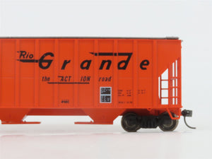 HO Roundhouse 3522 D&RGW Rio Grande 50' Covered 3-Bay Hopper #15602 - Upgraded