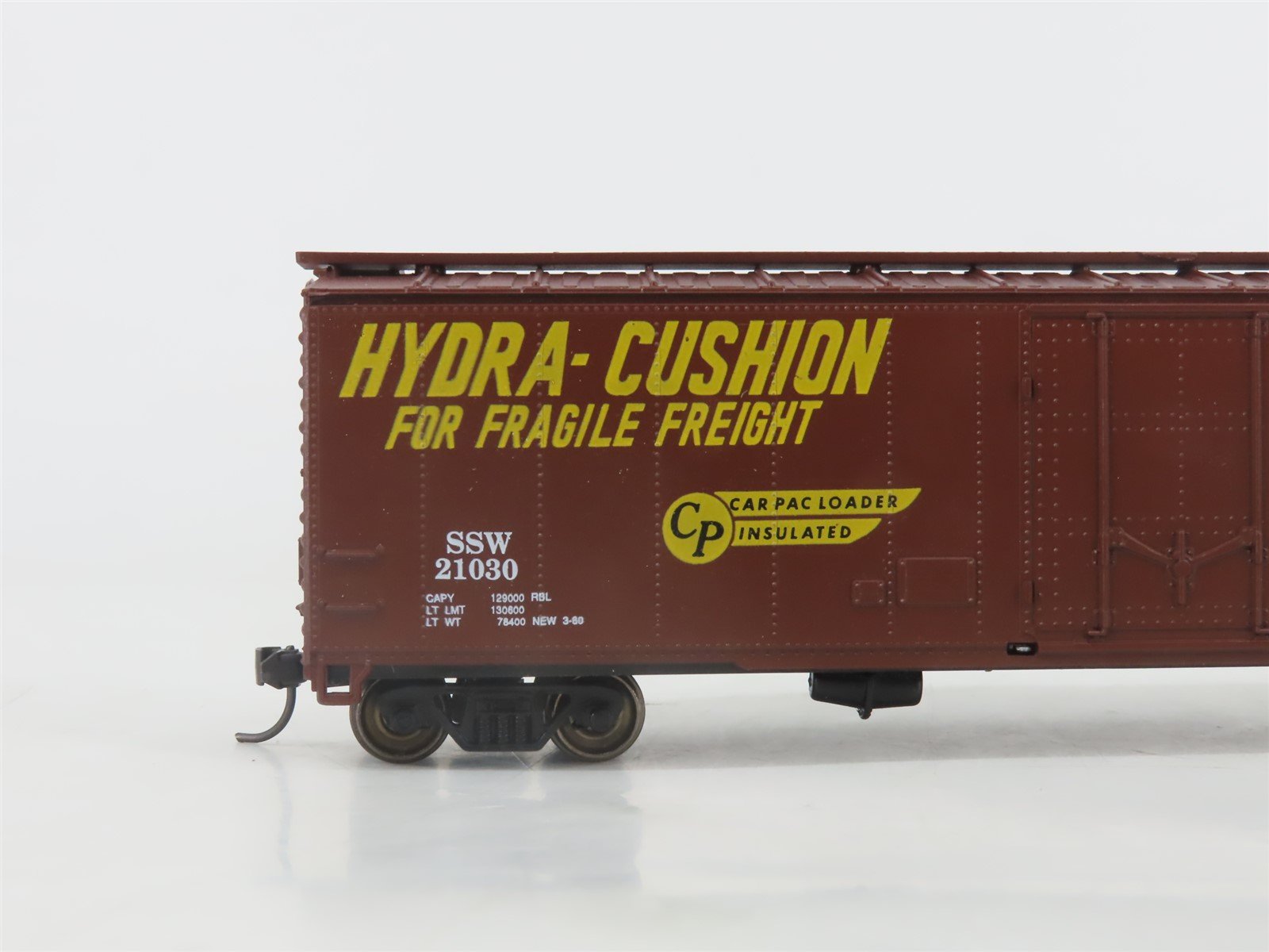 HO Scale Roundhouse 7730 SSW Cotton Belt 50' Plug Door Box Car #21030 - Upgraded