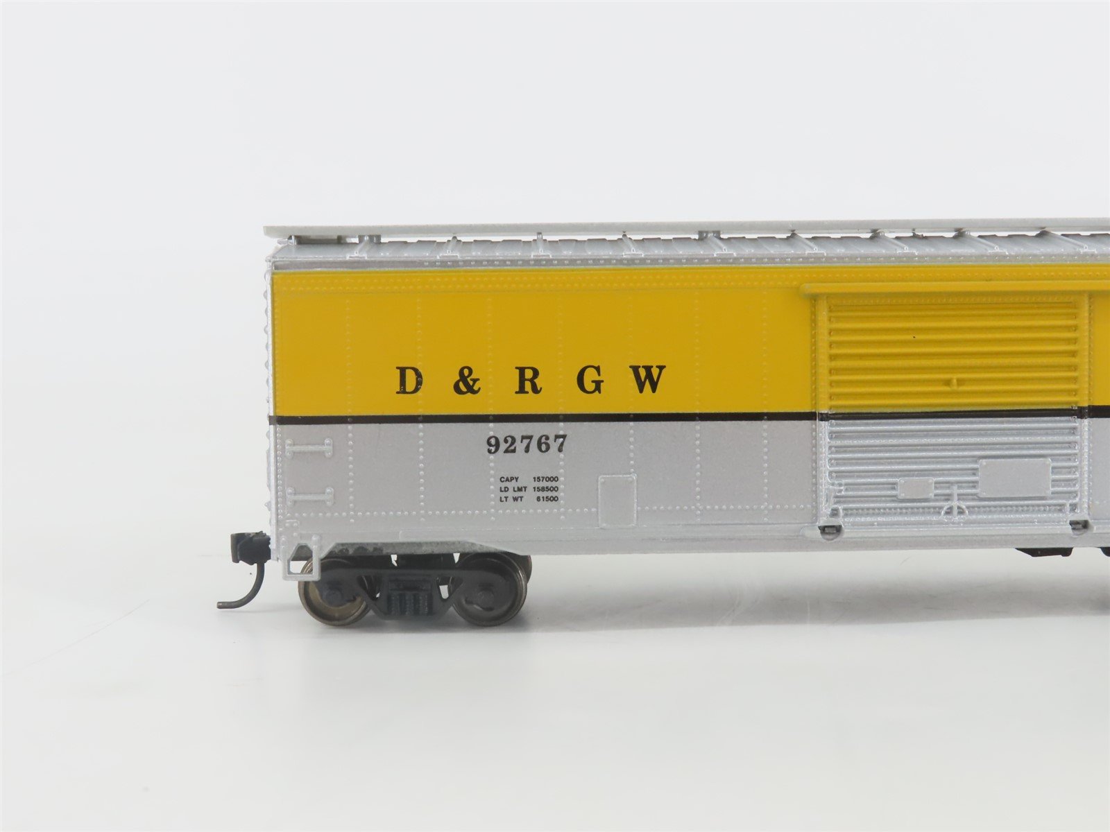 HO Roundhouse 1201 D&RGW Rio Grande 50' Single Door Box Car #92767 - Upgraded