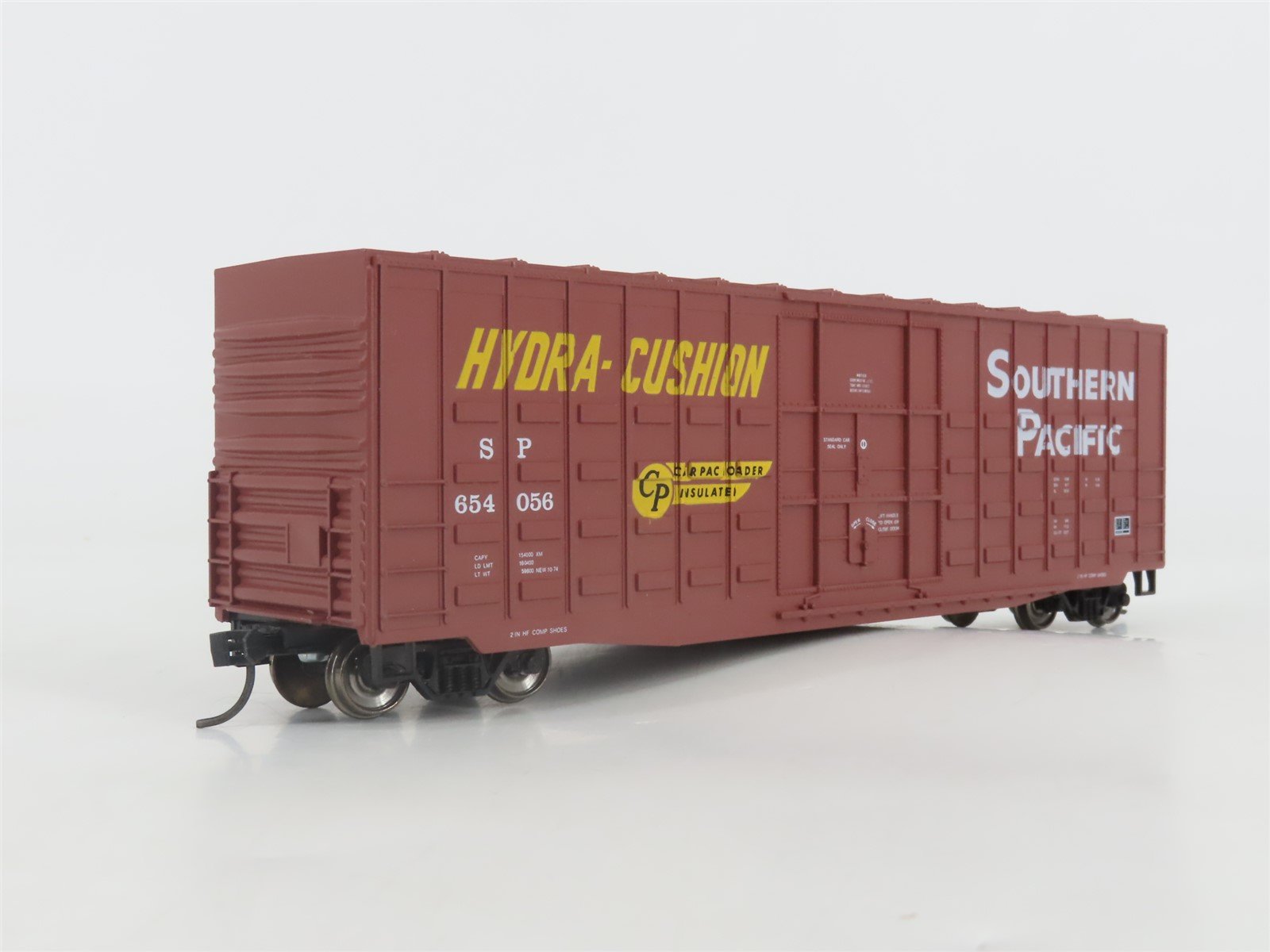 HO Scale Roundhouse 1804 SP Southern Pacific 50' Waffle Box Car #654056 Upgraded