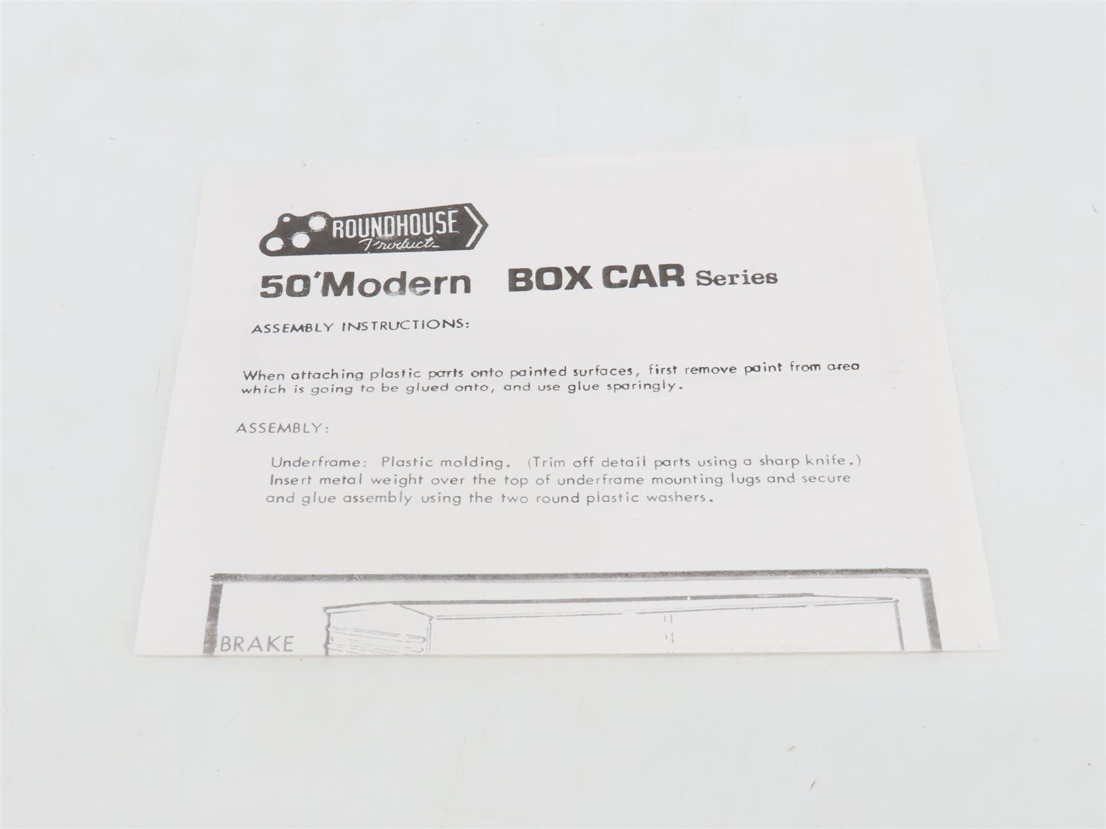 HO Scale Roundhouse 1804 SP Southern Pacific 50' Waffle Box Car #654056 Upgraded