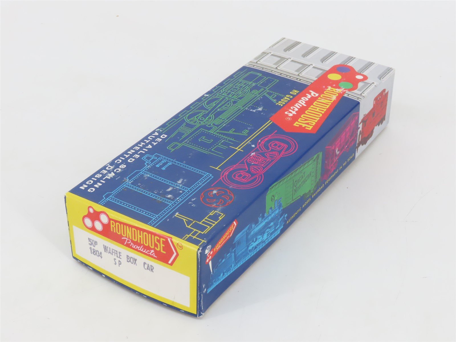 HO Scale Roundhouse 1804 SP Southern Pacific 50' Waffle Box Car #654056 Upgraded