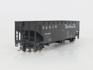 HO Scale Roundhouse 1584 D&RGW Rio Grande Ballast Hopper #24940MW - Upgraded