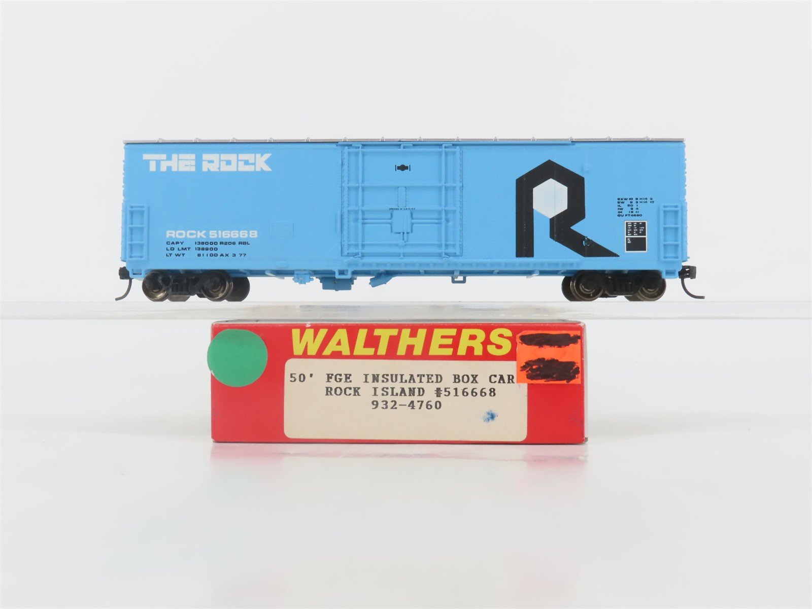 HO Scale Walthers 932-4760 ROCK The Rock 50' Insulated Box Car #516668 -Upgraded