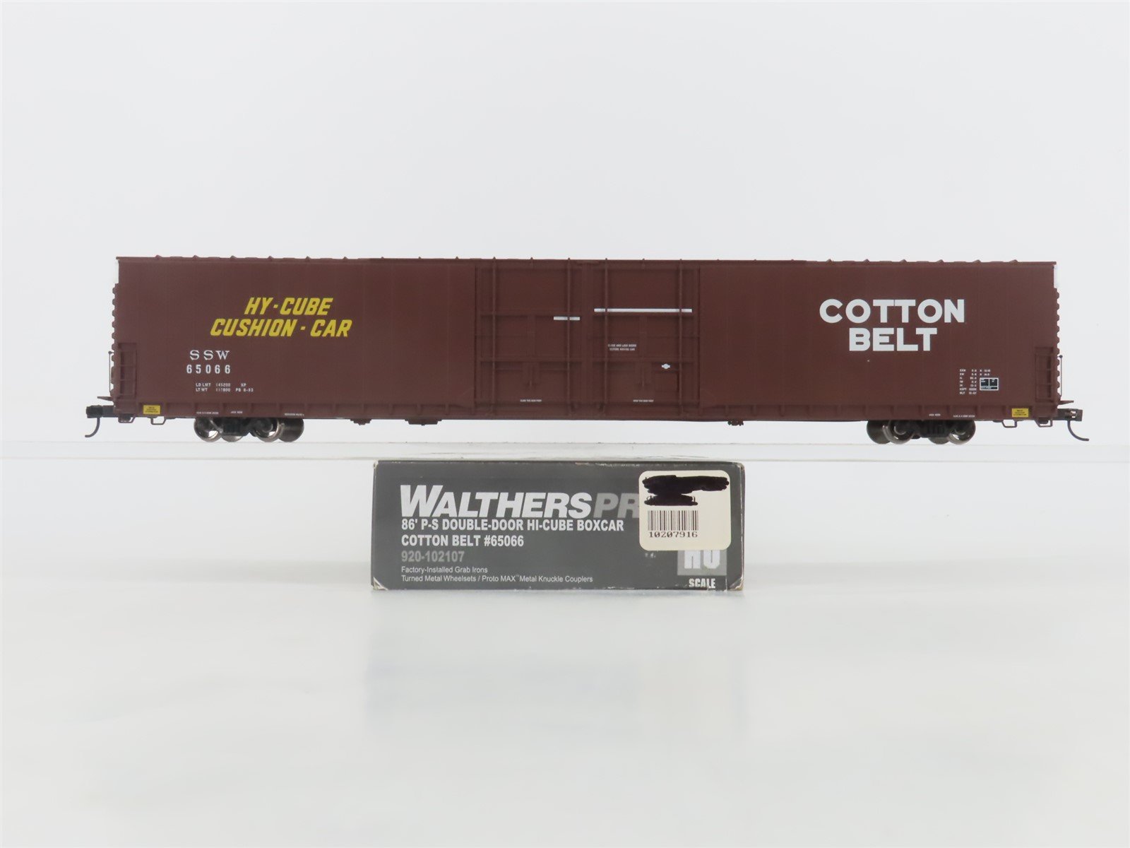 HO Walthers Proto 920-102107 SSW Cotton Belt 86' Double Door Box Car #65066