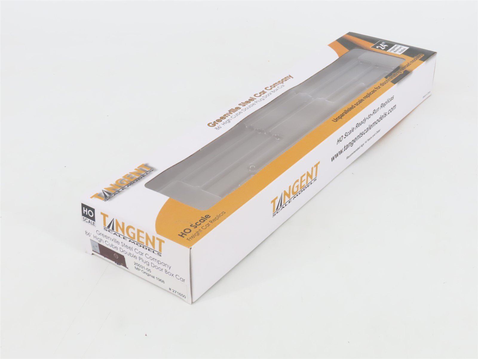 HO Scale Tangent 25031-05 MP Missouri Pacific 86' Plug Door Box Car #271650
