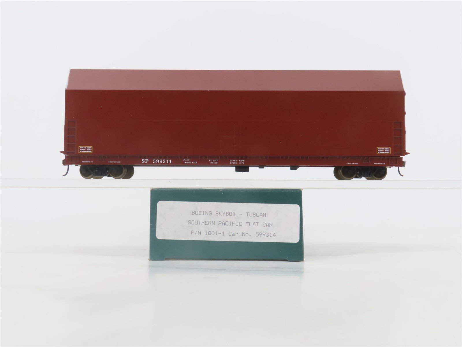 HO Scale LBF 1801-1 SP Southern Pacific Railroad Boeing Skybox Flat Car #599314