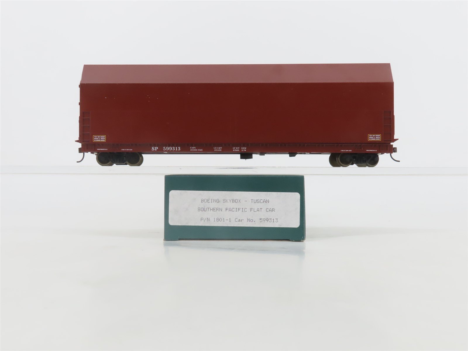 HO Scale LBF 1801-1 SP Southern Pacific Railroad Boeing Skybox Flat Car #599313