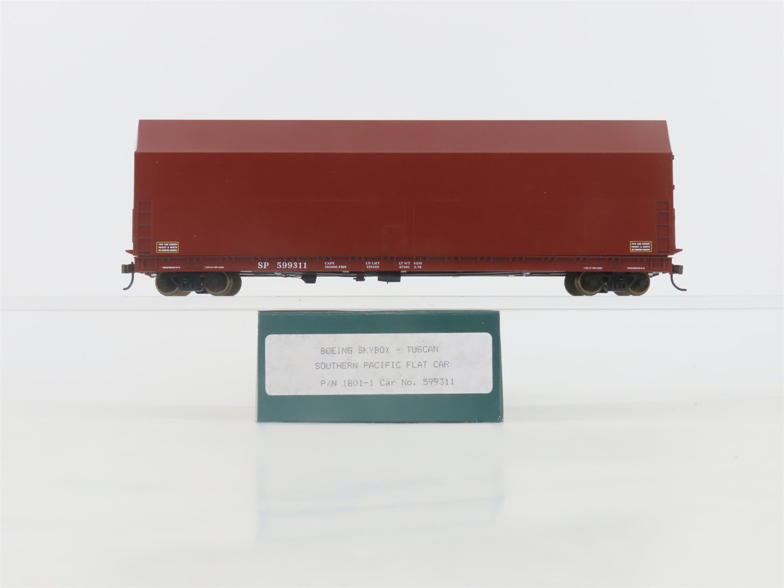 HO Scale LBF 1801-1 SP Southern Pacific Railroad Boeing Skybox Flat Car #599311