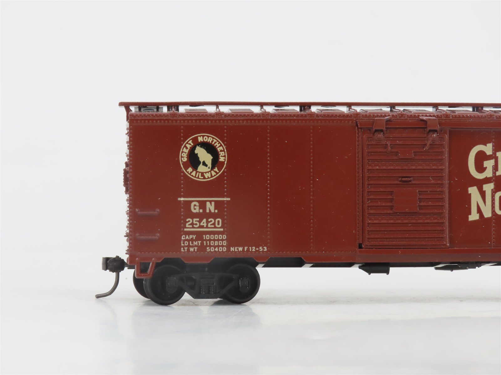 HO Scale Kar-Line GN Great Northern Railway Single Door Box Car #25420 - Custom