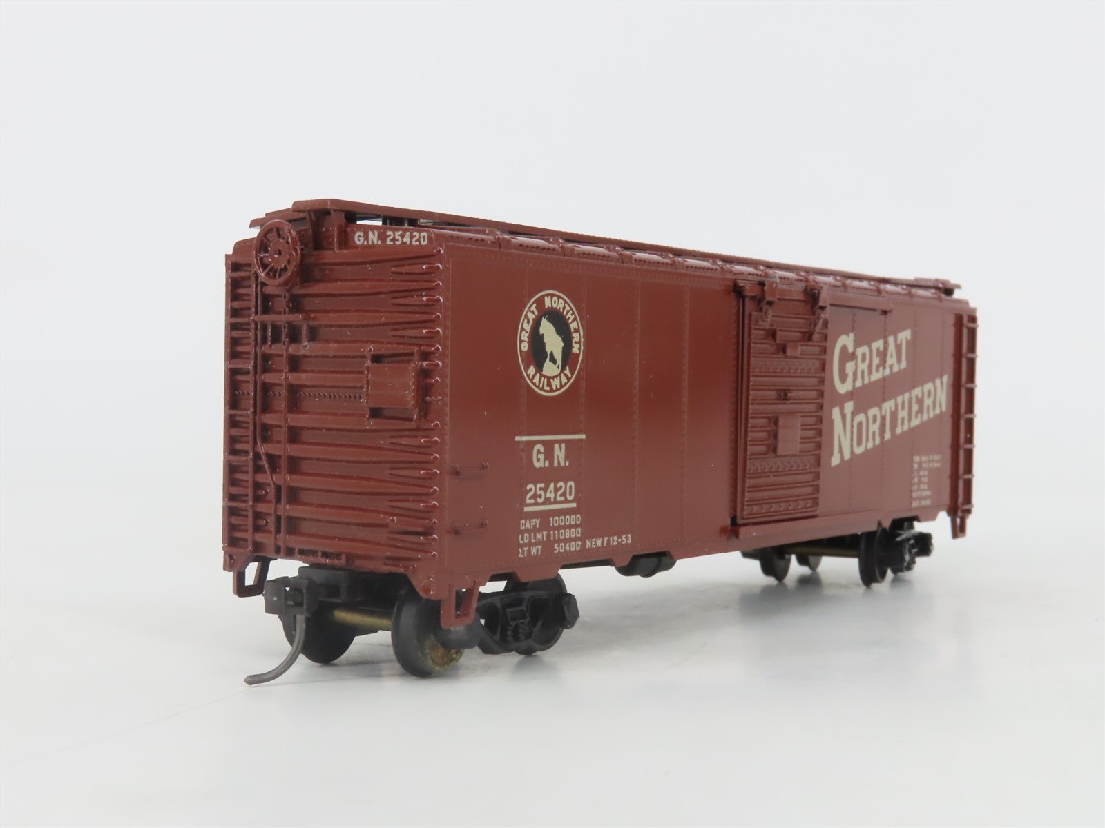 HO Scale Kar-Line GN Great Northern Railway Single Door Box Car #25420 - Custom