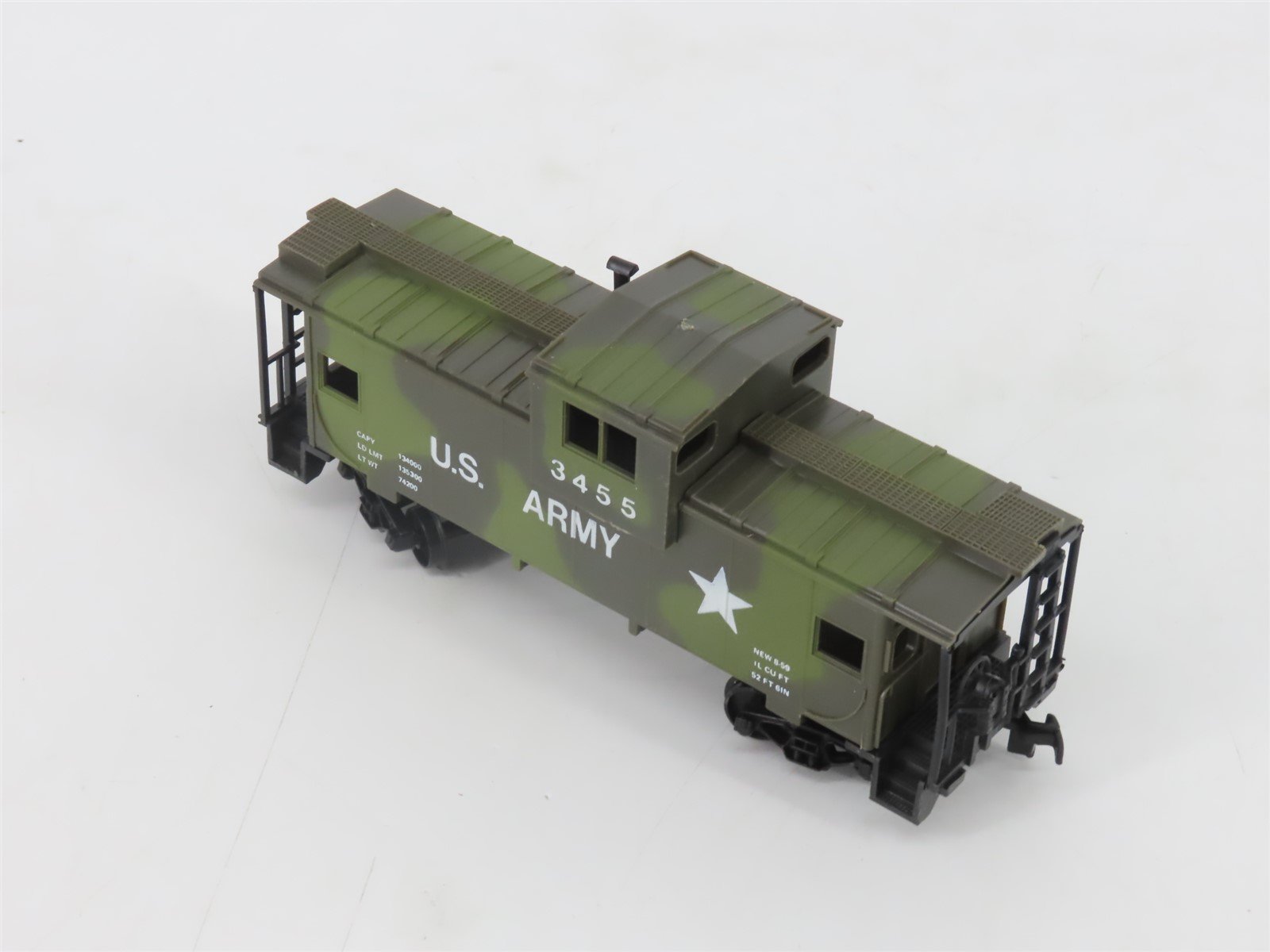 HO Scale AHM US Army Cupola Caboose #3455