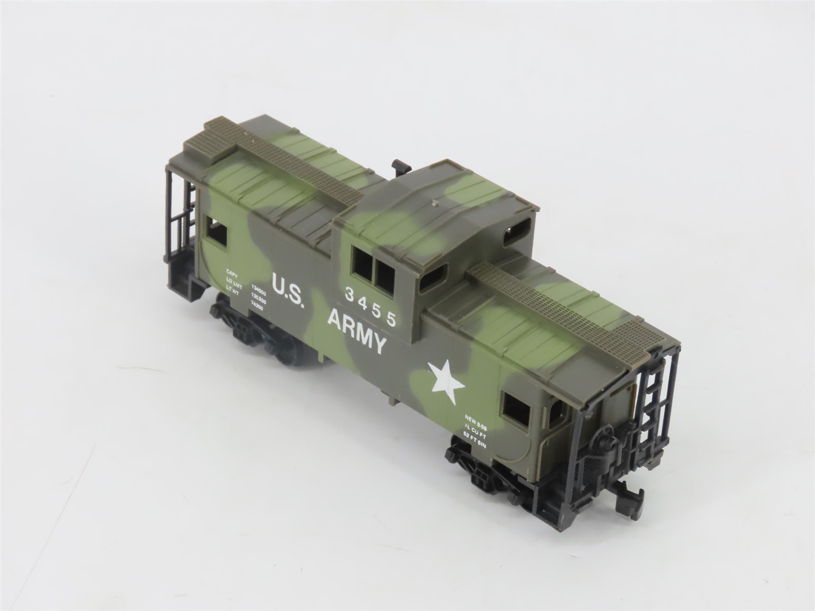 HO Scale AHM US Army Cupola Caboose #3455