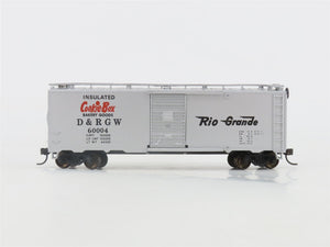 HO Scale Bachmann Silver Series 17039 D&RGW Rio Grande Cookie Box Car #60004