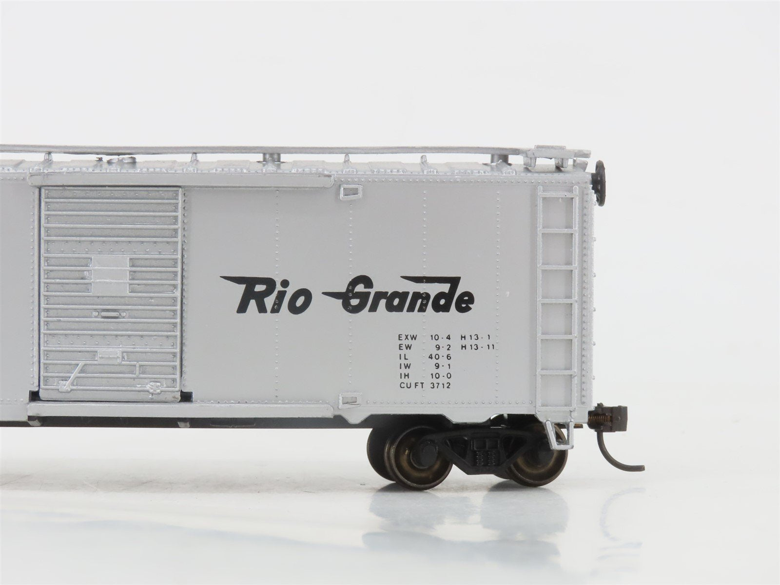 HO Scale Bachmann Silver Series 17039 D&RGW Rio Grande Cookie Box Car #60004