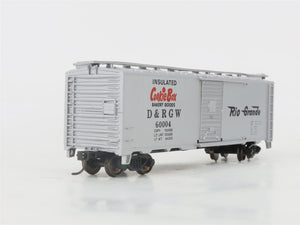 HO Scale Bachmann Silver Series 17039 D&RGW Rio Grande Cookie Box Car #60004