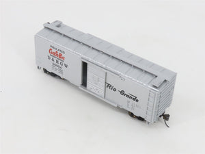 HO Scale Bachmann Silver Series 17039 D&RGW Rio Grande Cookie Box Car #60004