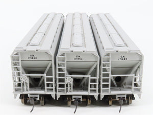 HO Scale Accurail/Digital Fox GN Great Northern 3-Bay Hopper 6-Pack - Upgraded