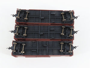 HO Scale Accurail 3348 NP Northern Pacific 40' Steel Box Car 3-Pack - Upgraded