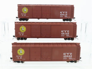 HO Scale Accurail 3347 NYC New York Central Early Bird 50' Boxcar 3-Pk. Upgraded