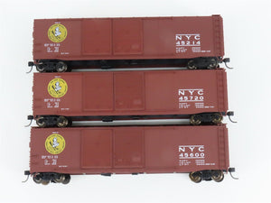 HO Scale Accurail 3347 NYC New York Central Early Bird 50' Boxcar 3-Pk. Upgraded