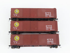 HO Scale Accurail 3347 NYC New York Central Early Bird 50' Boxcar 3-Pk. Upgraded