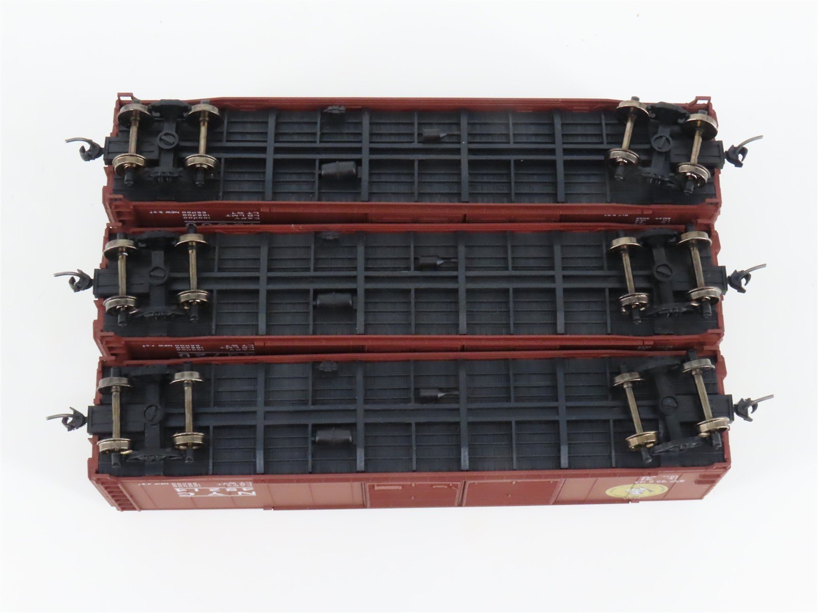HO Scale Accurail 3347 NYC New York Central Early Bird 50' Boxcar 3-Pk. Upgraded