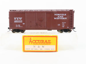 HO Scale Accurail 3022 N&W Norfolk & Western 40' Box Car #49300 - Upgraded