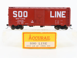 HO Scale Accurail 3218 SOO Line 40' Steel Single Door Box Car #45938 - Upgraded