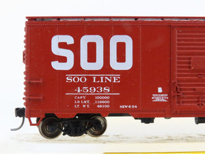 HO Scale Accurail 3218 SOO Line 40' Steel Single Door Box Car #45938 - Upgraded