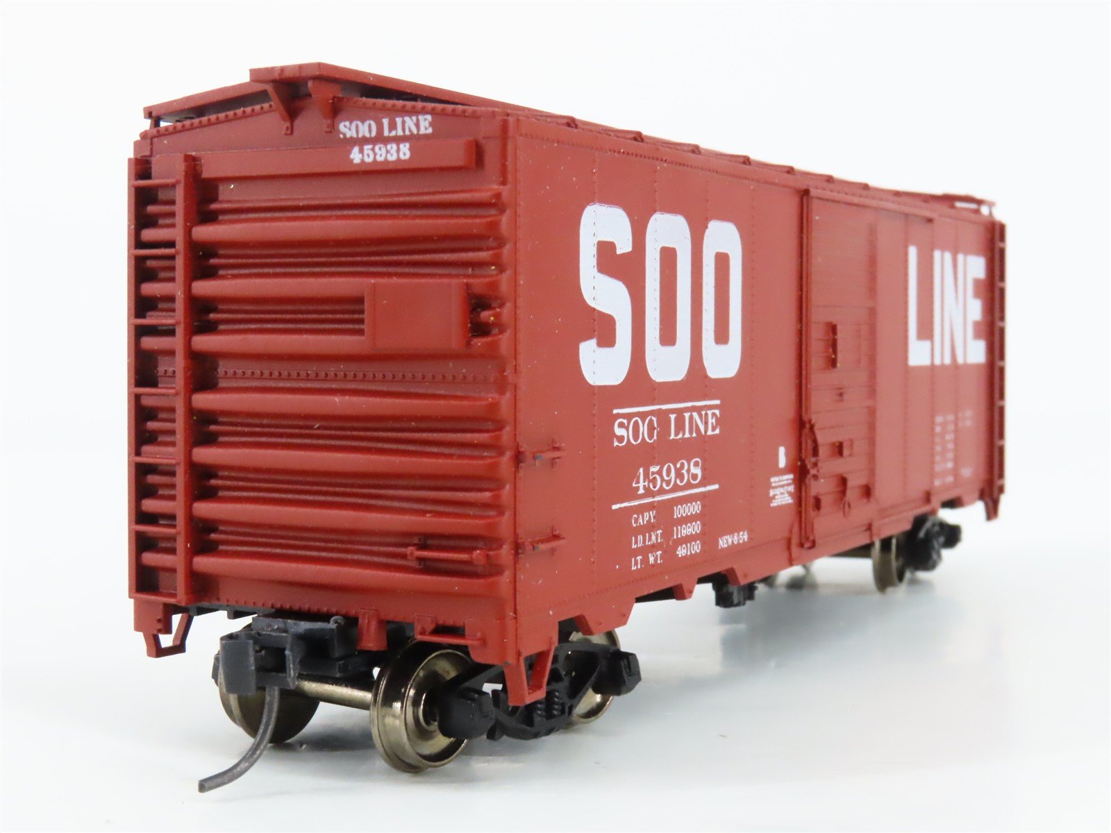 HO Scale Accurail 3218 SOO Line 40' Steel Single Door Box Car #45938 - Upgraded