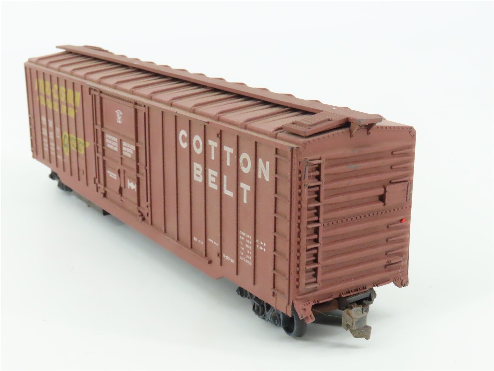 HO Scale Athearn SSW Cotton Belt 50' Plug Door Box Car #21615 - Custom Weathered