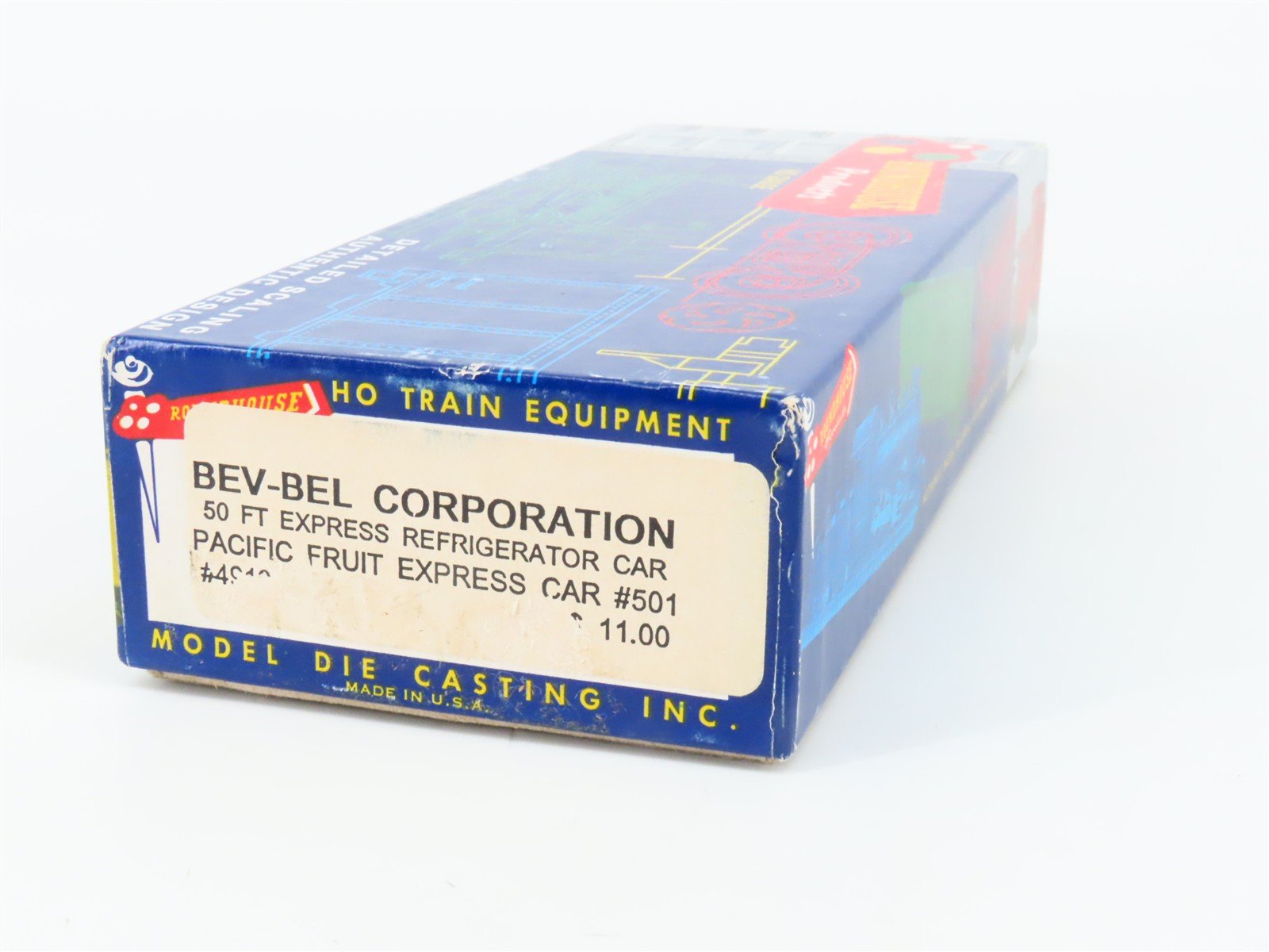 HO Roundhouse/Bev-Bel 4913 PFE Pacific Fruit Express 50' Reefer #501 - Upgraded