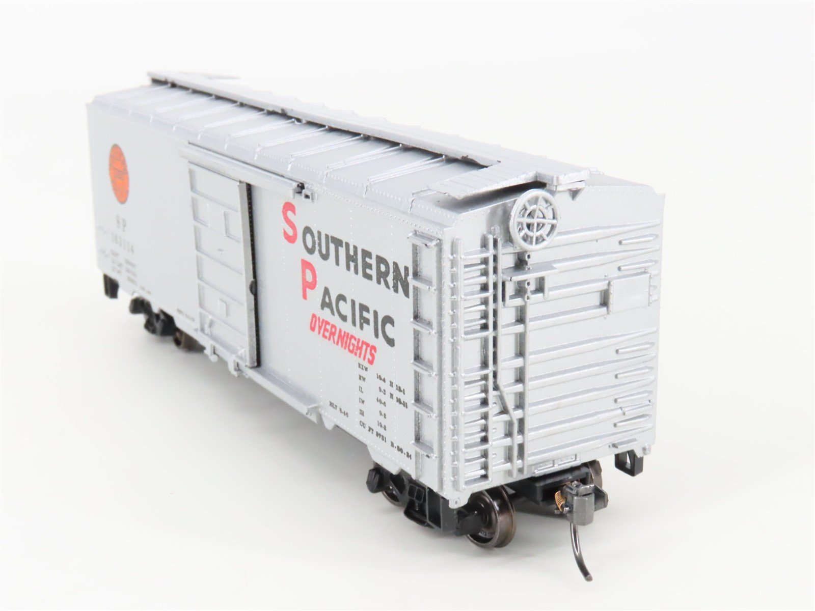 HO Roundhouse 1071 SP Southern Pacific Overnights 40' Box Car #163114 - Upgraded