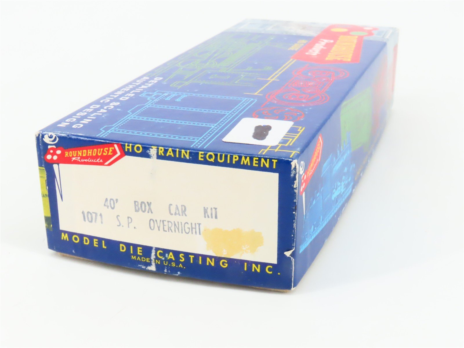 HO Roundhouse 1071 SP Southern Pacific Overnights 40' Box Car #163114 - Upgraded