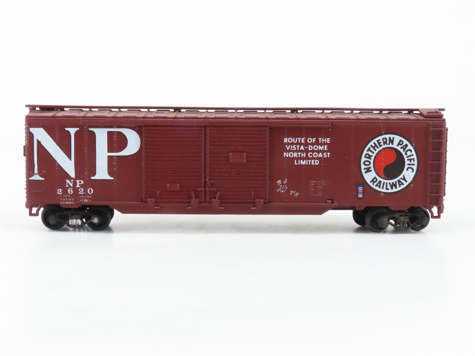 HO Scale Kar-Line NP Northern Pacific 50' Double Door Box Car #2620 - Custom