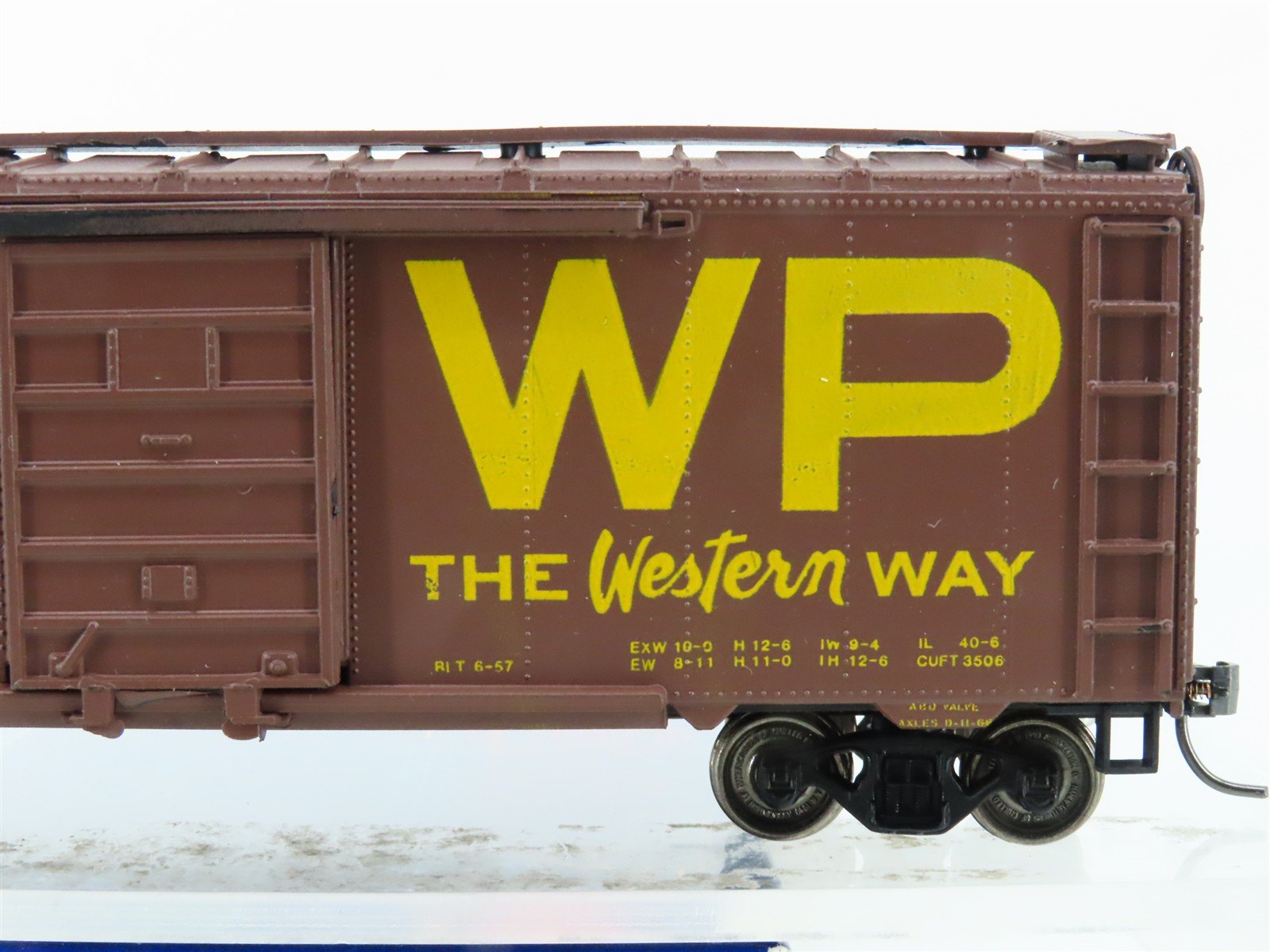 HO Scale Roundhouse/Bev-Bel 4954 WP The Western Way 40' Box Car #20123 Upgraded
