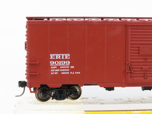 HO Scale Accurail 1519 Erie Railroad 40' AAR Steel Box Car #90199 - Upgraded