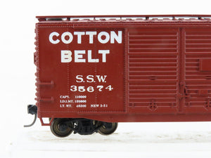 HO Accurail SSW Cotton Belt Blue Streak 40' Box Car #35674 - Custom & Upgraded