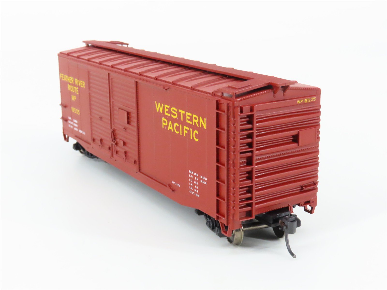 HO Accurail WP Western Pacific Feather River Route 40' Box Car #18505 - Custom