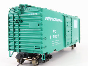 HO Scale Accurail 3411 PC Penn Central 40' Steel Box Car #112178 - Upgraded