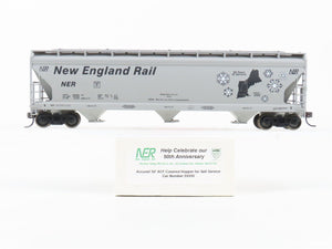 HO Scale Accurail NER New England Rail 3-Bay Covered Hopper #55550 - Upgraded
