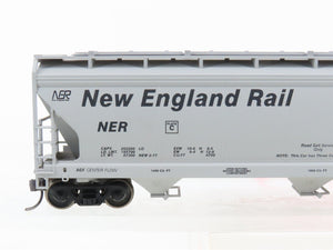 HO Scale Accurail NER New England Rail 3-Bay Covered Hopper #55550 - Upgraded