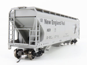 HO Scale Accurail NER New England Rail 3-Bay Covered Hopper #55550 - Upgraded