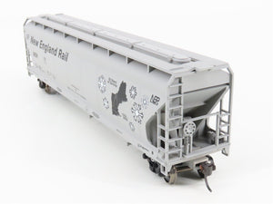 HO Scale Accurail NER New England Rail 3-Bay Covered Hopper #55550 - Upgraded