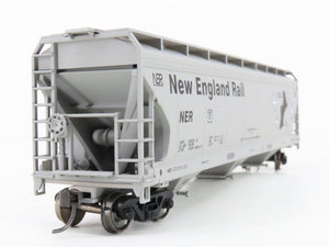 HO Scale Accurail NER New England Rail 3-Bay Covered Hopper #55550 - Upgraded