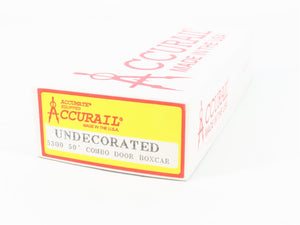 HO Scale Accurail 5300 Undecorated 50' Combination Door Box Car - Upgraded