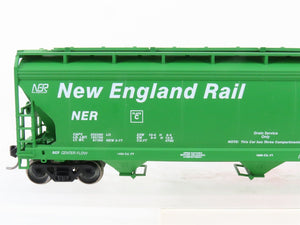 HO Scale Accurail NER New England Rail 50' 3-Bay Covered Hopper #65550 Upgraded