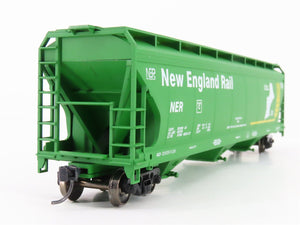 HO Scale Accurail NER New England Rail 50' 3-Bay Covered Hopper #65550 Upgraded